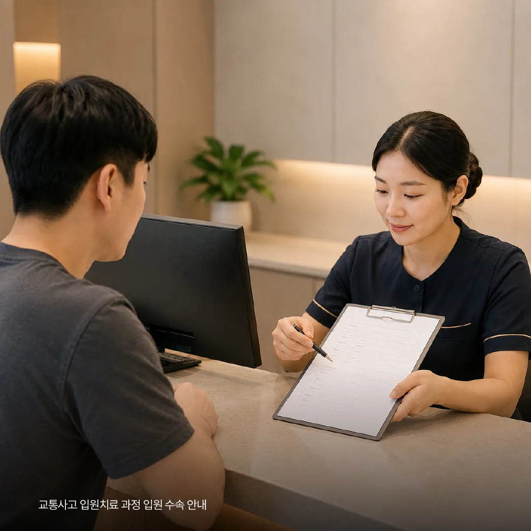 교통사고 입원치료 과정 입원 수속 안내